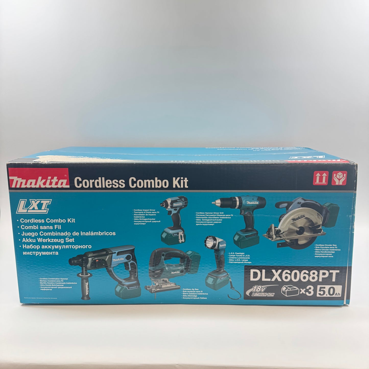 New Makita 18V LXT Cordless Combo Set 6PCS Kit DLX6068PT